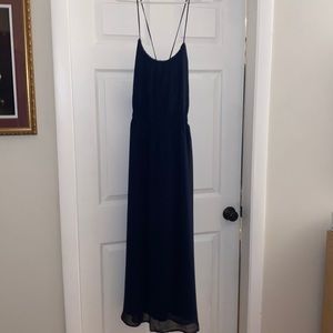 Navy strappy dress